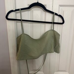 Princess Polly Sage Green Strappy Top